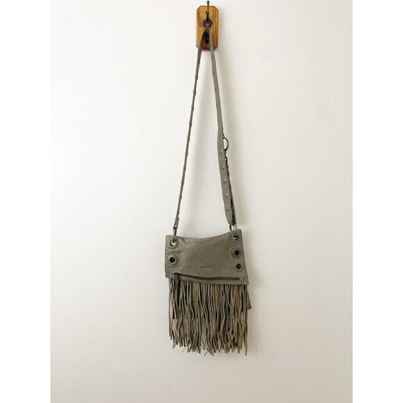 Hammitt Handbags - Hammitt Los Angeles Fringe Purse Bag Shoulder Crossbody Gray